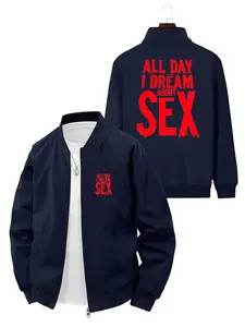 Trendy Personality Printed Baseball Jacket for Men and Women Daily Street Fashion Casual Outerwear