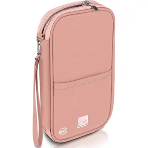 Travel Document Organizer with RFID, Family Passport Holder, Wallet for Women & Men, Portable &  Case for Cards, Boarding Pass,