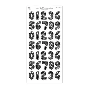 Mini Balloon Numbers • Black