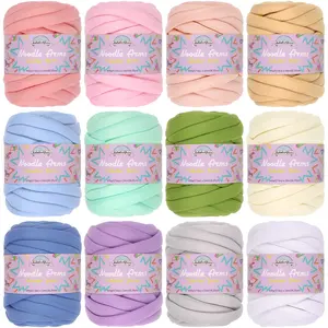 Noodle Arms Yarn - Polyester Tube Yarn - Jumbo Weight Roving Weight Yarn for Hand and Arm Knitting