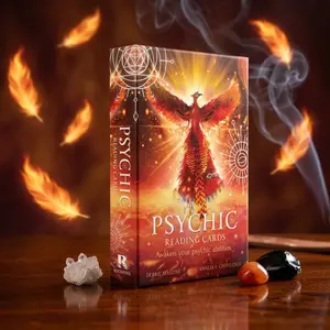 Psychic Reading Cards – 36 Oracle Cards & Guidebook, Awaken your psychic abilities | Intuition, Spiritual Guidance & Divination Deck