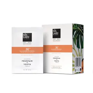 SOL LABS Natural Mineral SPF 30 On-The-Go Sunscreen Packets (Box of 12)