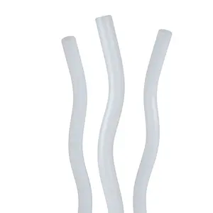 White and Black Squiggle Reusable Glass Straws White and Black Squiggle Reusable Glass Straws