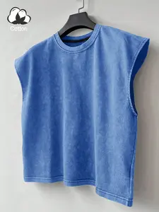 Vintage washed loose plain sleeveless tank top Made with cotton fabric, soft and breathable, featuring minimalist aesthetics. Perfect for Y2K streetwear style, casual layering, and popular TikTok outfits! Available in multiple colors.