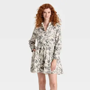 Women's Button-Down Shirt Dress - A New Day
