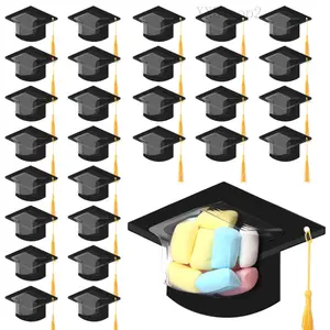 Pcs Graduation Cap Candy Box 2026 Class Grad Candy Dome Greeting Card Gift with Tassel Chocolate Holder for Friend Students Teachers School Party Favors Candy Holder Graduation Gifts Supplies