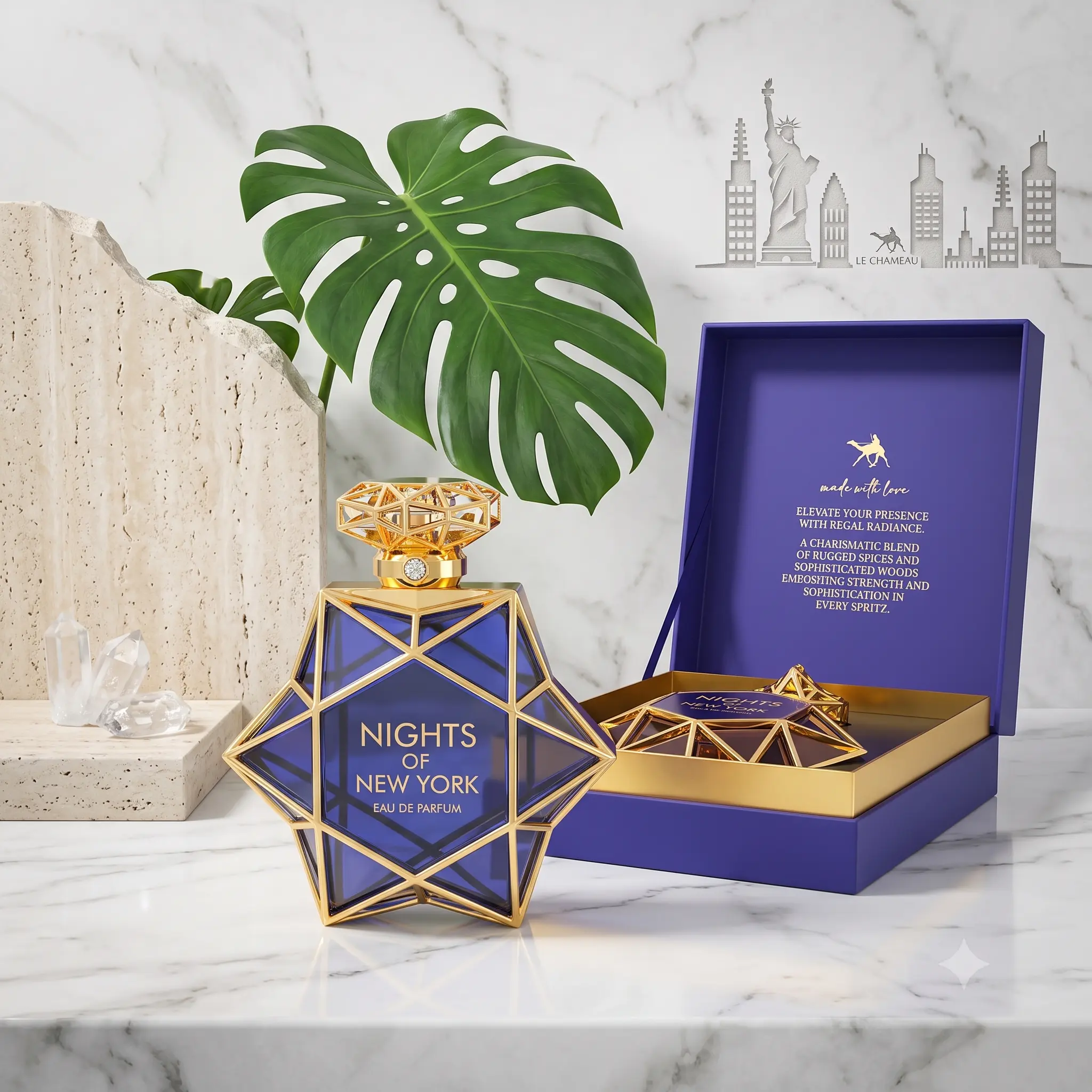 Nights of New York Eau de Parfum | Unisex Amber Spicy Fragrance | Luxury Perfume | 85ml