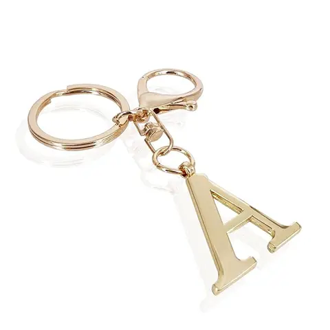 Fashion Initial Keychain, Elegant Letter Key Ring, Cute Monogram Key Holder for Women, Mom Gift, Backpack Car Key Accessory, Trendy Cute Keychain, Fashionable Alloy Keychain, Stylish Keychain, Stylish Keyring, Keyrings For Keys
