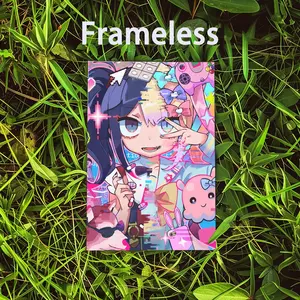 N-Needy Poster Modern art Girl Streamer 2D poster, suitable for bedroom living room decor. Vibrant colors, Overload clear images ideal for home office decor Canvas Material