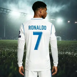 17 18/Home Kit/Soccer Jersey/7# Ronaldo/Fans Version/Long Sleeve/Football Jersey
