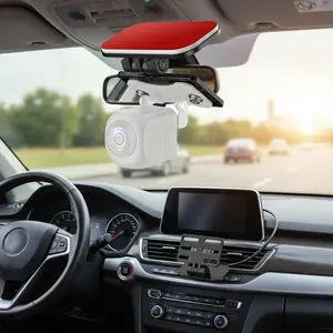 Rear View Camera Mount for SUV, Truck, and Van - Compact, Lightweight, 180° Adjustable Angle, Easy Self-Adhesive Installation - Bracket Only