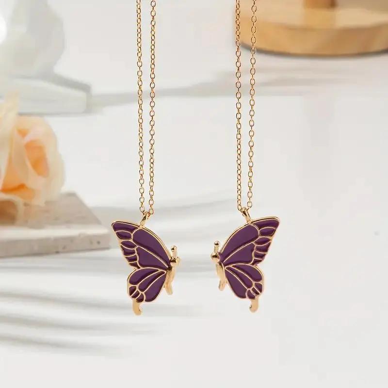 A pair of purple gold