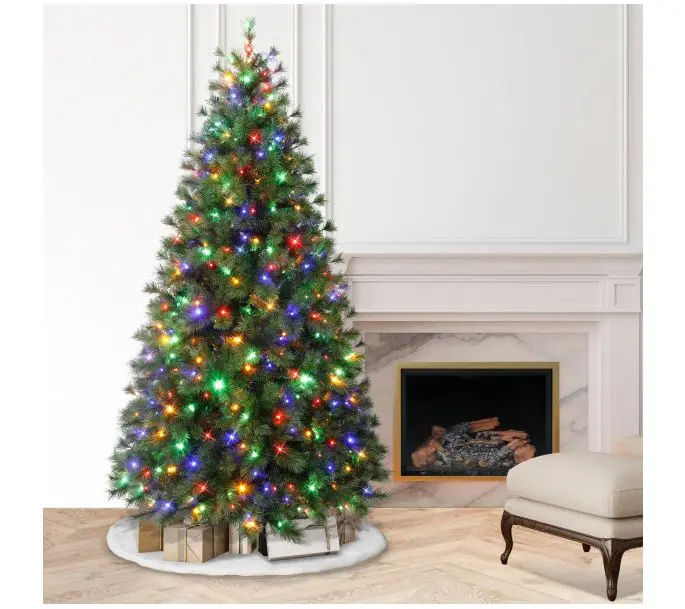 Puleo International 7.5' Pre-Lit Colorado PineChristmas Tree Puleo International 7.5' Pre-Lit Colorado PineChristmas Tree