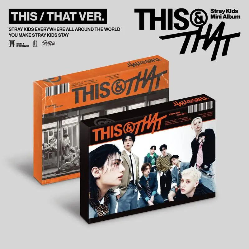 Stray Kids THIS & THAT Standard CD Album THIS THAT Ver 80P Photobook Photocards ID Card