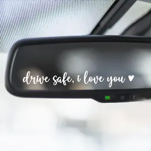 3X Drive Safe I Love You Sticker For  Mirror - I Love You Drive Safe Mirror Sticker -  Window  -  Driver Gifts For Men, Women -  Accessories