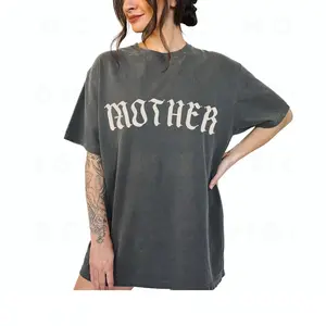 Graphic Tee - Mother Gothic tshirt, trendy alternative metal core tee, old english mother tshirt, oversized mom tee, goth mom t0313