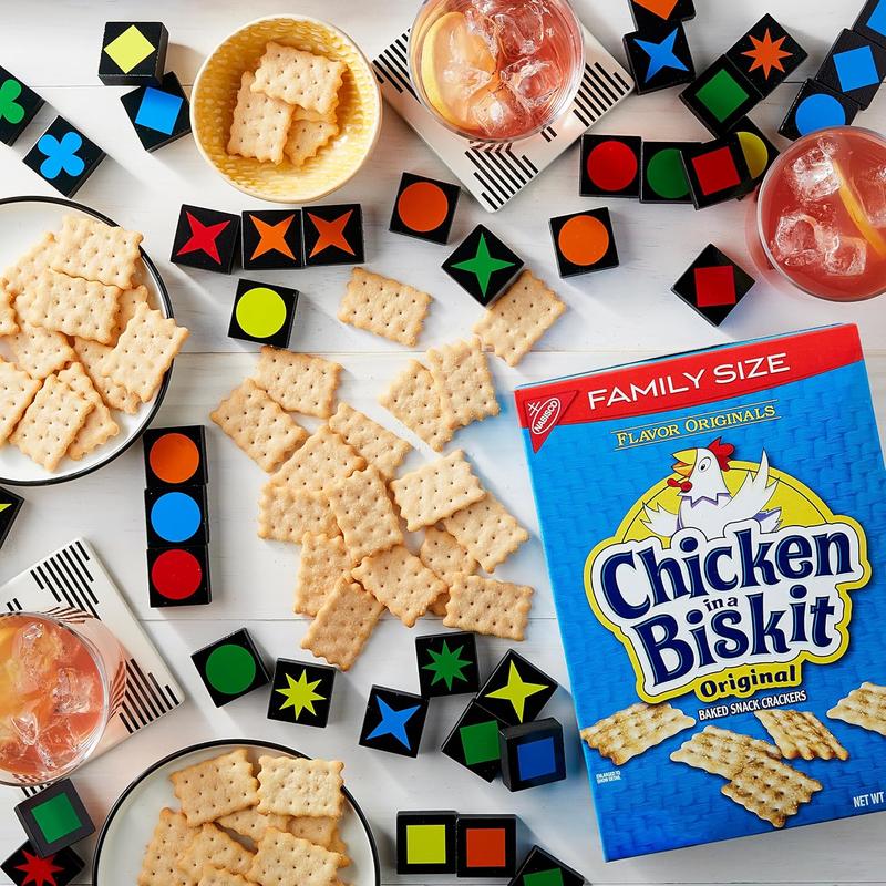 Original Baked Snack Crackers, Lunch Snacks, Family Size, 12 oz