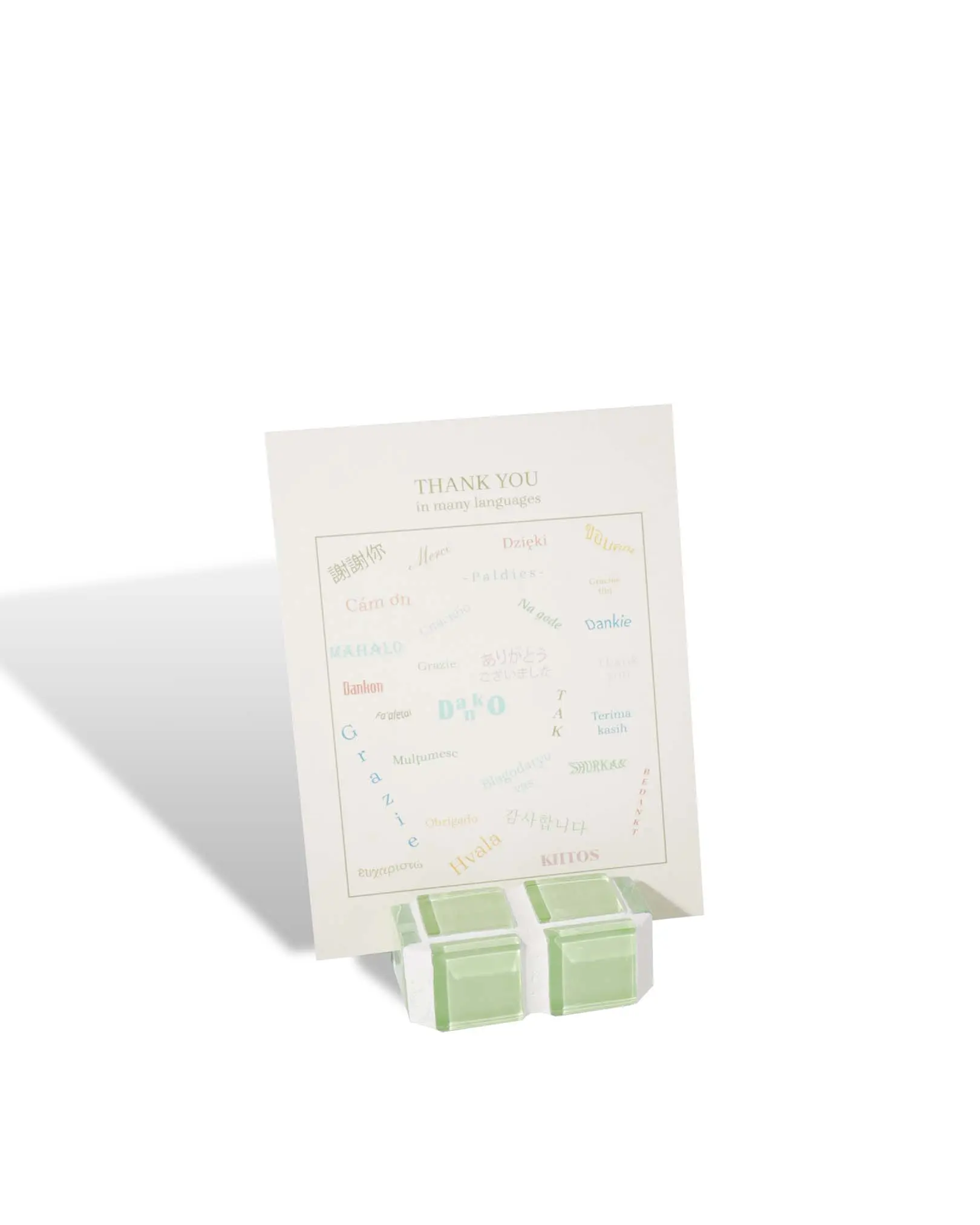 Glass Tile Mini Picture Stand – It's Lime | Mini Polaroid Photo Stand
