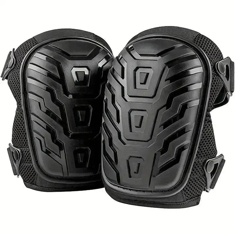 Heavy Duty Hard Shell Knee Pads, Anti-Slip Wear-Resistant Knee Protectors with Adjustable Straps, Industrial-Grade Support for Construction & Outdoor Work