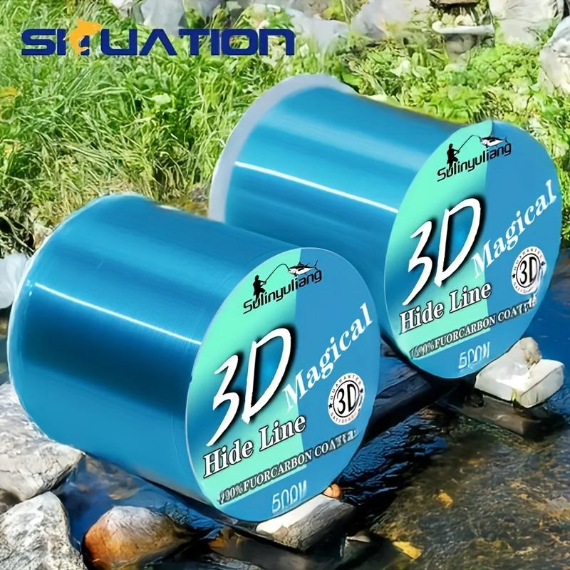 SIIUATION White Nylon Fishing Line 500 Meters 547YDS Giant Fishing Line Large Fishing Line Main And Auxiliary Universal Fishing Line Ultra Soft Fishing Line Ultra Stretch Nylon Line 6LB 10LB 15LB 20LB 30LB 40LB