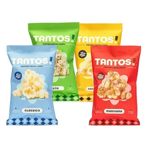 Variety Pack of Flavors - Tantos Puffed Pasta Chips Snack Crispy