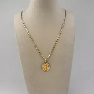 Oroconda Jewelry 14k Valen Chain 20” 3mm and Virgin Mary Pendant