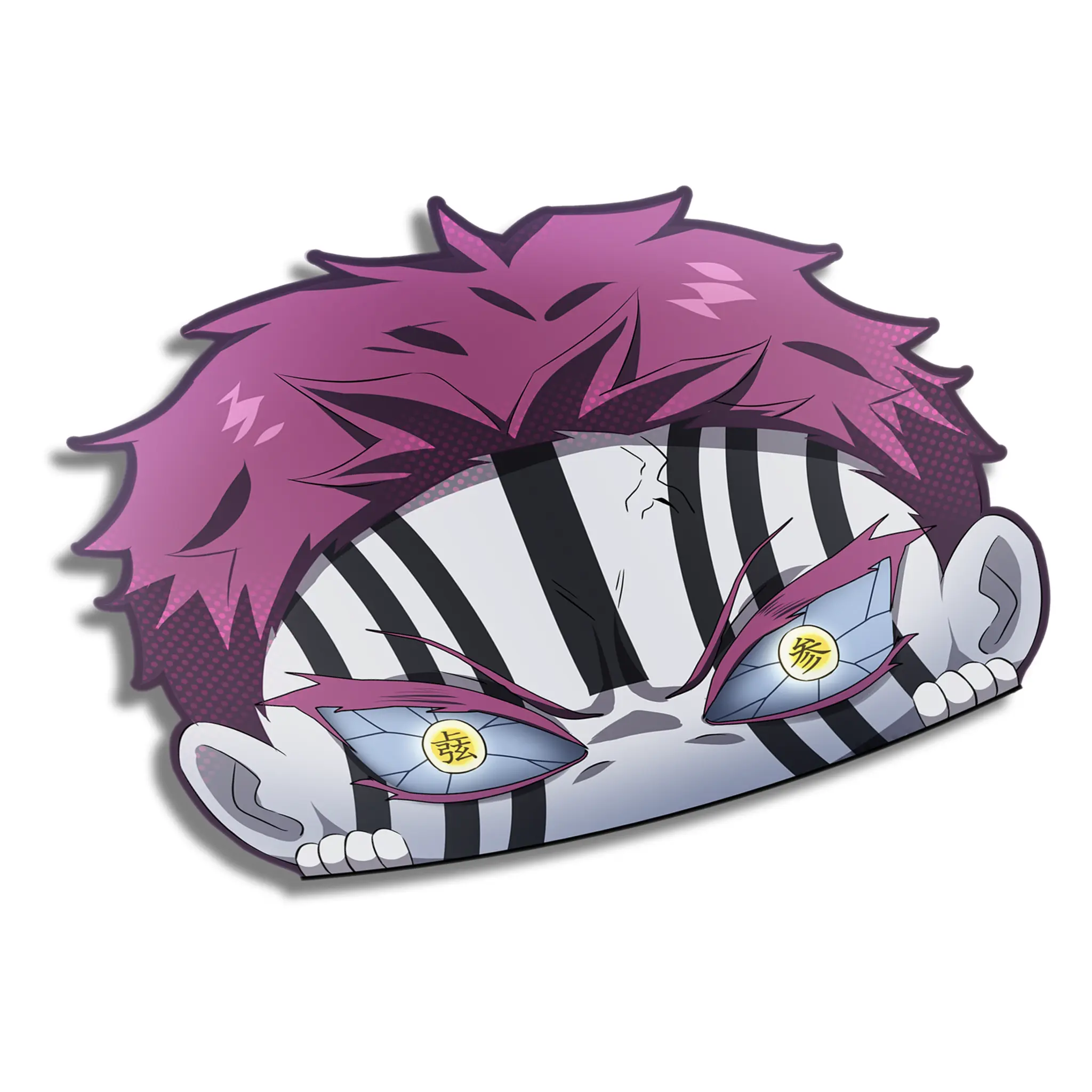 Upper Moon 3 Akaza Peeker Demon Sticker Anime Manga Kawaii Cute Design for Fans of Adorable Characters and Whimsical Artwork