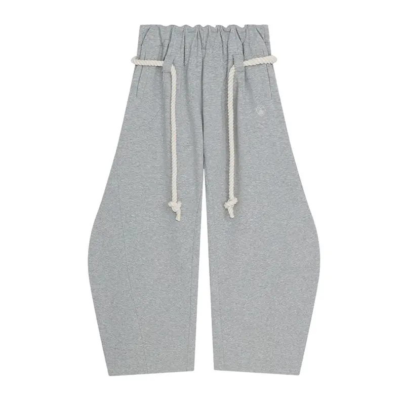 Aelfric Eden Women's High-Waist Baggy Wide-Leg Cotton Sweatpants - Drawstring Elastic Waist, Pockets, Vintage Streetwear Unisex Joggers, Everyday Wear Back to School Outfits,sohochic