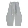 Aelfric Eden Women's High-Waist Baggy Wide-Leg Cotton Sweatpants - Drawstring Elastic Waist, Pockets, Vintage Streetwear Unisex Joggers, Everyday Wear Back to School Outfits,sohochic