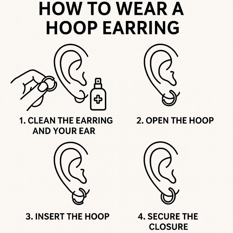 Oufer 2PCS Stainless Steel Spike Hoop Earrings Hook Style Handmade Poslish Unisex Casual Accessory for Gothic Look 20G Durable Easy to Wear Durable 20mm Height 9mm Inner Diameter