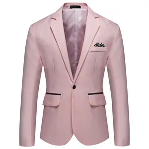 2025 Men's Single-Breasted Small Suit Korean Version Youth Slim Fit Non-Iron Casual Blazer Jacket