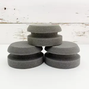 Chalk Style Painting Sponges - Set of 3-4” Round Reusable Handheld Sponge for Smooth Furniture Paint & Top Coat Application with No Brush Strokes - Washable Multi-Use Paint Applicator