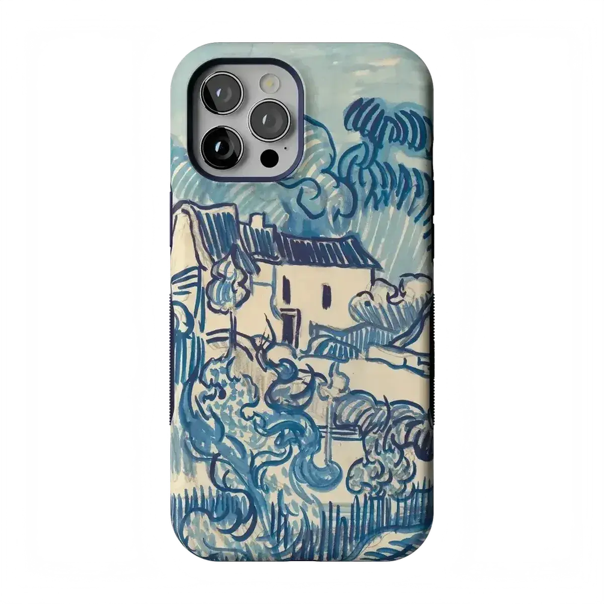 Casely iPhone 12/12 Pro Case | Van Gogh Museum | Landscape With Houses | Bold Protective Design | Compatible with MagSafe