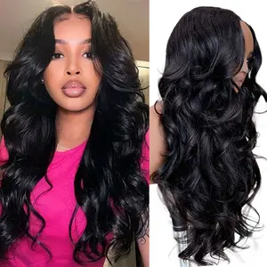 OQ HAIR Body Wave U Part Wigs No Leave Out 250% Density Glueless Human Hair Wigs For Women Beginner Friendly Wear Go Wigs With Anti-slip Elastic Band Vacation Hair