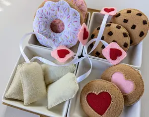 Handmade felt tea party set - Pretend paly set