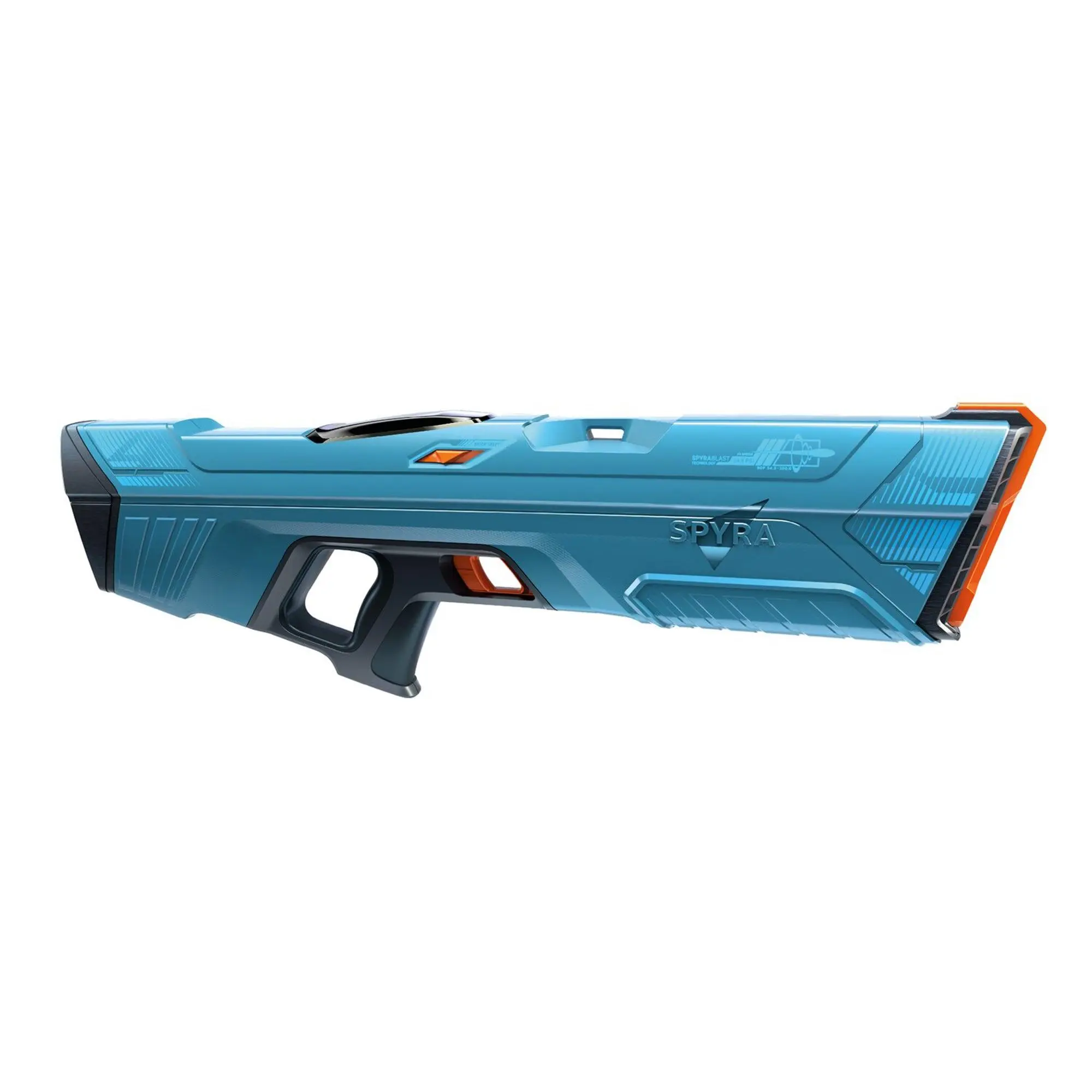 SPYRA Electric Water Blaster Outdoor Squirt Gun for Pool Games, SpyraFour, Blue SPYRA Electric Water Blaster Outdoor Squirt Gun for Pool Games, SpyraFour, Blue