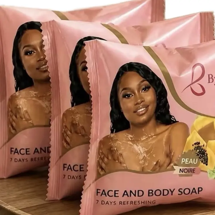 Byennwa Facial Cleanser & Face and Body Soap for Black Skin, 7oz, 3-Piece Pack for Daily Skin Repair