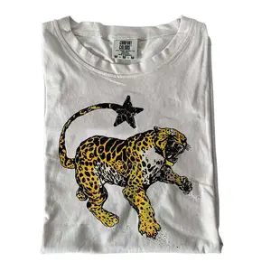 Vintage Inspired Jaguar Shirt Retro Nature Graphic Tee Trendy Animal Print Top Y2K Streetwear Clothing For Men Women Comfort Colors