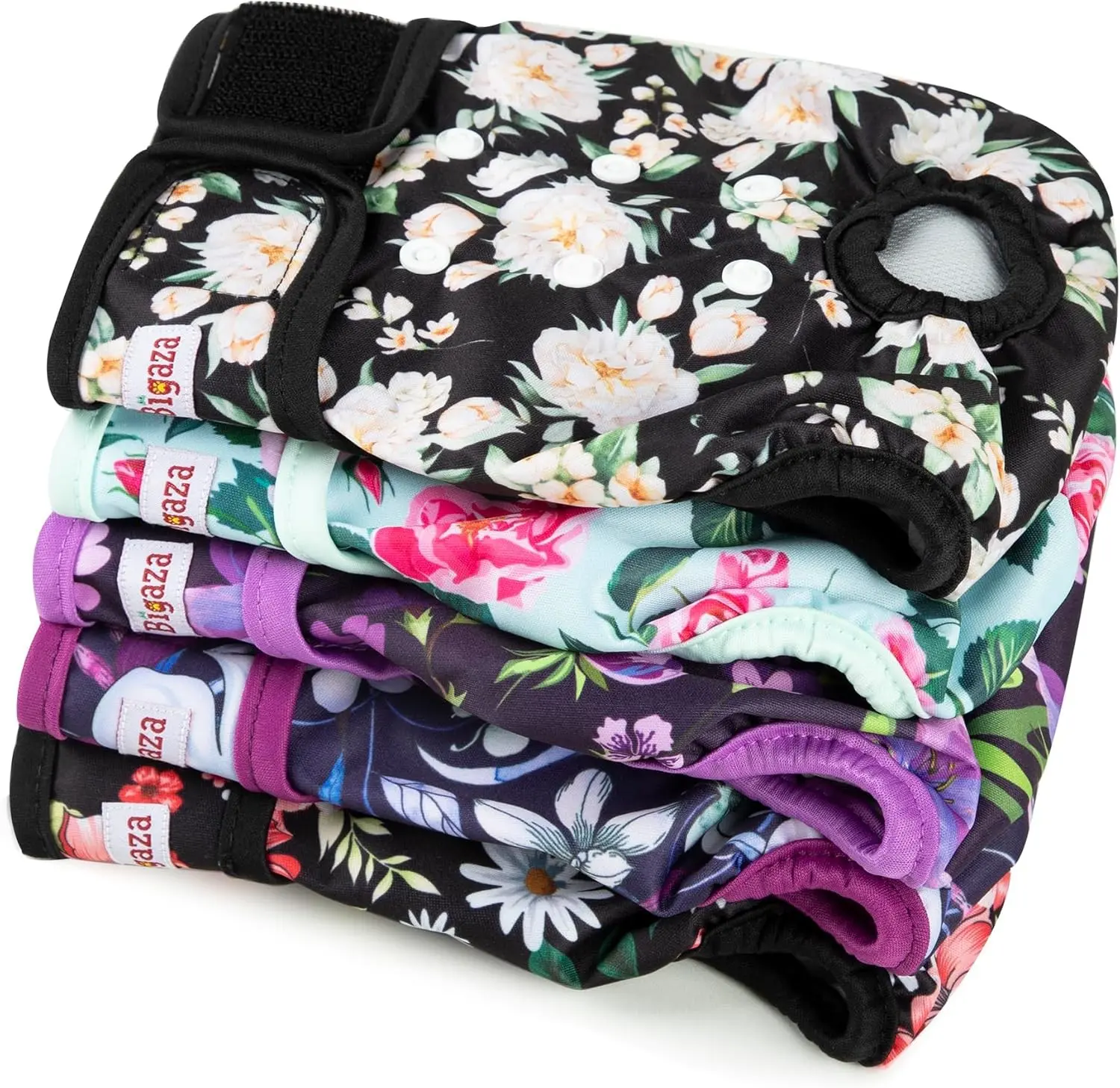 Washable Reusable Female Dog Diapers(5 Pack) Small Medium Large Doggie Puppy & Doggy Dog Diaper, Period Panties in Heat X-Large