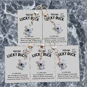 Cute Mini Resin Koala Keychains, 1-100pcs Set, Perfect Gift for Students & Home Decor, Ideal for Garden & Aquarium Accessories