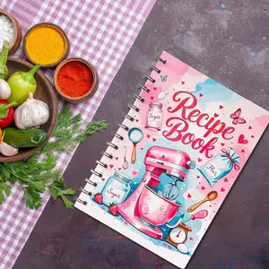 My Recipe Book Fun Cookbook Journal Notebook, Personal Blank Recipe Handbook, Ideal Mother's Day Gift for Mom Grandma Sister