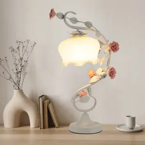 Rose Night Light Simulation Flower Table Lamp Atmosphere Lamp Gift Cool Bedroom Accessories