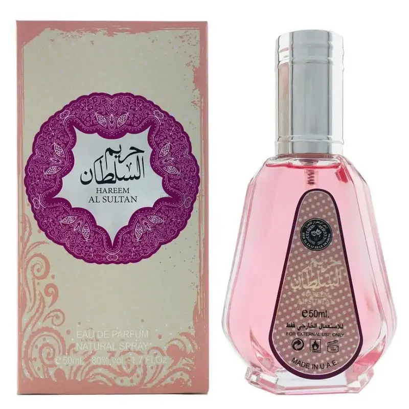 Ard Al Zaafaran Hareem Al Sultan Women's Spray Fragrance - Floral Scents, Fruit-Scented Berry, Elegant Fragrances, Sweet Notes, Vanilla Base, 1.7oz (50ml)