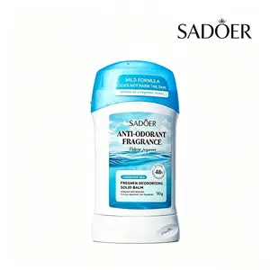 SADOER 48 Hour Long Lasting Fresh Deodorant Stick Turquoise Sea Scent Odor Protection Mild Formula 50g