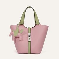 Crystal Pink with Light Bean Green