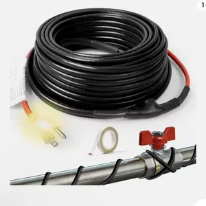 HEATIT HISD 6-Feet Pipe Heating Cable with Built-In Thermostat 7W/Ft