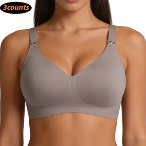 3PCS Jelly-gel underwear - comfortable and without steel rings Womenswear Bra Everyday Soft Soft