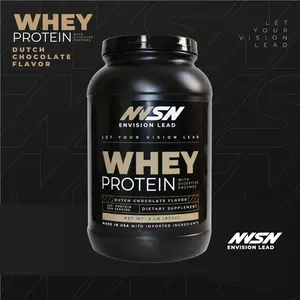 NVSN ENVISION LEAD WHEY PROTEIN DUTCH CHOCOLATE Dietary Supplement 2.0 LB WITH DIGESTIVE ENZYMES