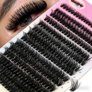 DIY False Eyelashes With 280 Clusters And 14 Rows Of Mixed Lengths, DD Curl, 8-16mm, Volume individual lashes, Fake Eyelashes Clusters, Natural Makeup Effect, Individual Lash Clusters, Freely Combinable Lashes, Eyelash Extensions