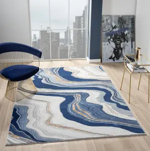 Sam's Rugs Ultra Soft Area Rug - Modern Abstract Design for Indoor Living Room & Bedroom - Stain Resistant, Easy to Clean
